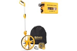 YS YUSON Metric Measuring Wheel in Meters, High Accuracy Measure Wheel with Carrying Bag for Construction, Survey, Roadwork &