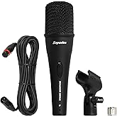 Superlux Professional Dynamic Vocal Microphone Wired for Singing, Premium Directional Sound Capture with Low Handling Noise &amp; 23ft XLR Audio Cable, Live Stage, Podcasts, Karaoke &amp; Studio Recording