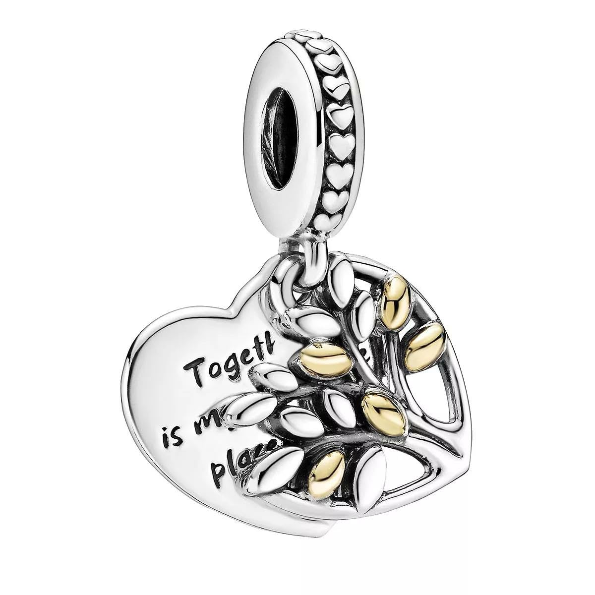 Pandora Two-Tone Family Tree Heart Dangle Charm 799161C00