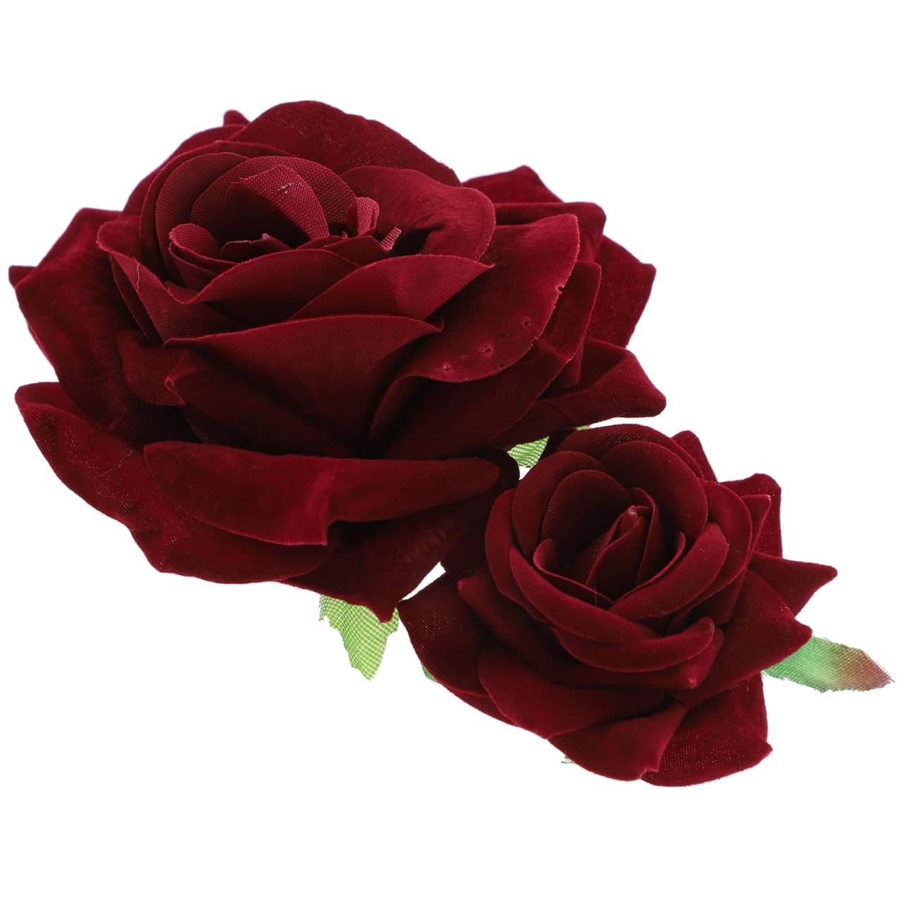 SOLUSTRE Flower Hairpin Rose Hair Clip Elegant Flower Bobby Pin Women Rose Hair Accessories for Ladies Girls Valentines Day Decoration, Wine Red