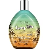 Jeallis Extreme Dark Tanning Lotion Accelerator for Indoor Tanning Beds & Outdoor Sun Tan with Bronzer to Get Dark Fast Tan, Bronzing Tanning Lotion with Tattoo Protecting Formula, DHA Free, 13.5oz