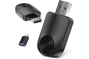 NAVICAM 2-in-1 Apple CarPlay & Android Auto Wireless Adapter - 2025 Upgraded Mini Dongle with USB-C, Plug & Play Seamlessly Converts Factory Wired to Wireless, Fast Auto-Connect No Delay for Cars 2016+