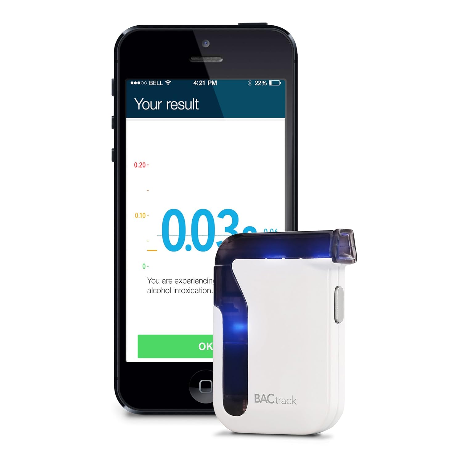 BACtrack BTM Alcoholímetro con Bluetooth