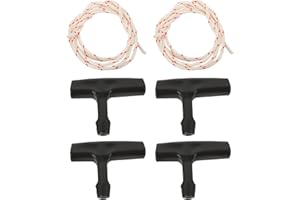 jojofuny Garage Door Starter Kit with Emergency Pull Rope and Handle for Attic Ladder and Garage Door Access 2.76 X 2.17 Inches Easy Operation and Safety