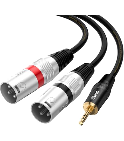 Amazon.com: Mogami GOLD 3.5-2XLRM-06 Stereo Audio Y-Adapter Cable