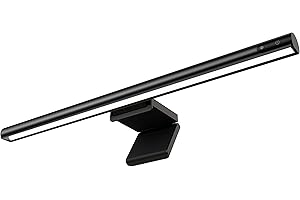 DIIRGLUS Computer Monitor Light Bar,1 Remote Control Can Control Multiple Screen Light Bar, USB Powered, E-Reading LED Light, Anti-Glare for Office/Home, Hue/Brightness/Color Temperature Adjustment (Touch)