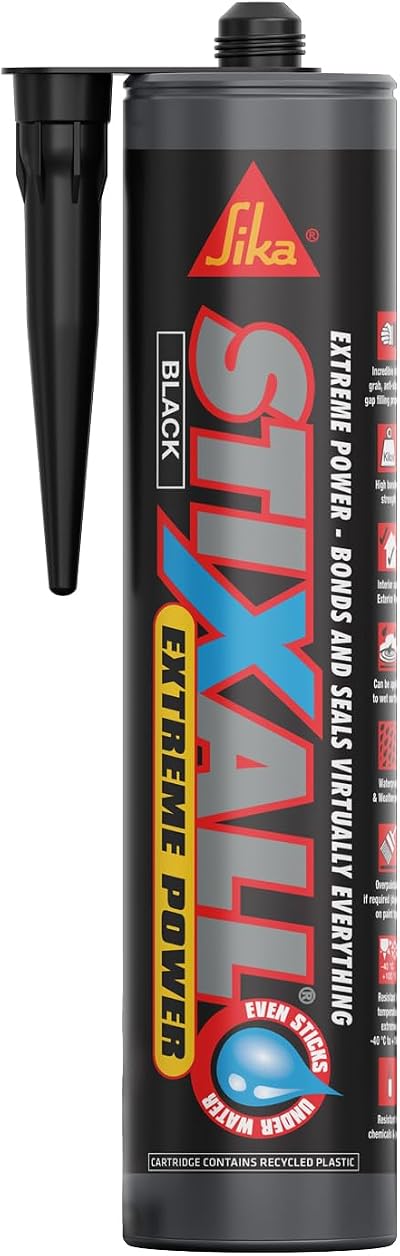 Sika Stixall Extreme Power Sealant and Adhesive Black 290ml