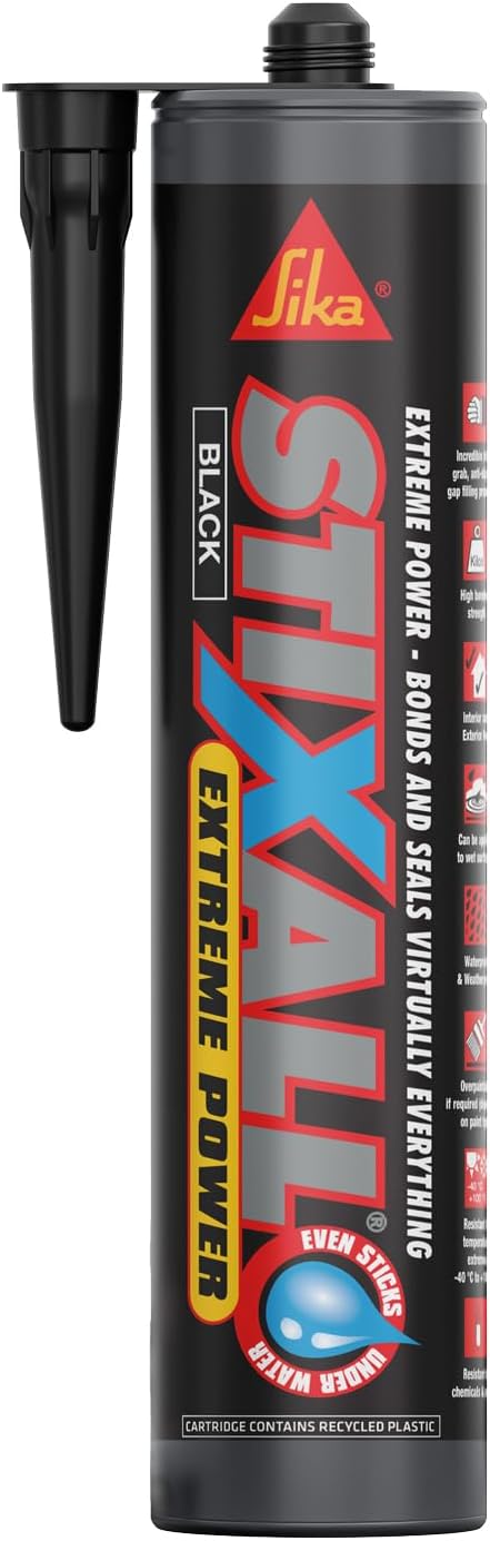 Sika Stixall Extreme Power Sealant and Adhesive Black 290ml