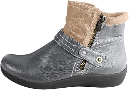 comfortable wedge booties