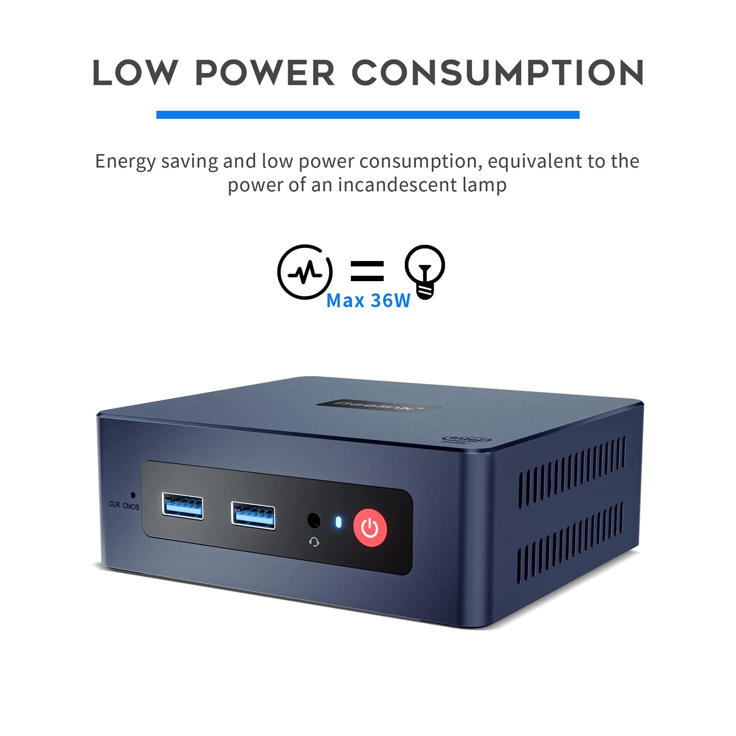 Beelink Mini PC, Mini S Mini Computer 11th Gen Quad-Core N5095(up to 2.9GHz), Desktop Computers 8GB DDR4 RAM 128GB SSD 4K UHD Dual HDMI/Dual WiFi/Gigabit Ethernet/HTPC/Family-NAS/BT4.0/W-11 Pro