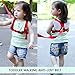 Baby Safety walking Harness-Child Toddler Walking Anti-lost Belt Harness Reins with Leash Kids Assistant Strap Angel Wings Travel Backpack (Red)