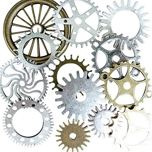 13pcs Steampunk Antique Bronze Brass Tibetan Jewelry Findings Mix Lot 125