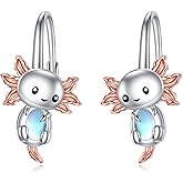 Cat/Elephant/Koala Earrings for Women Sterling Silver Cat/Elephant/Koala Hoop Earrings Moonstone Jewelry Gifts for Women