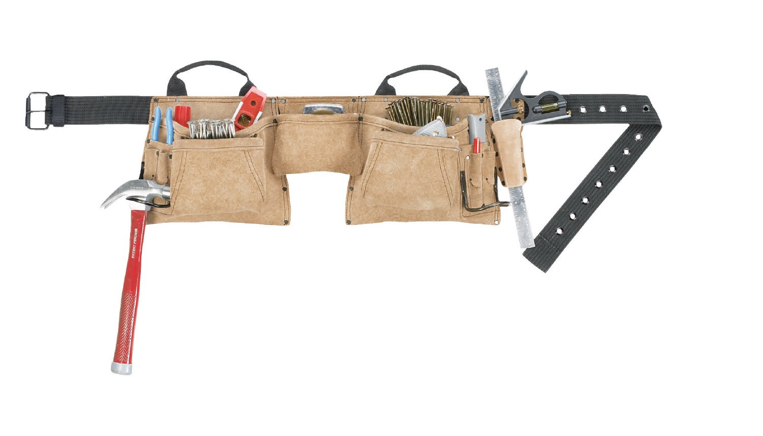 Kuny's AP527X AP-527X Heavy-Duty Leather Work Apron 12 Pocket