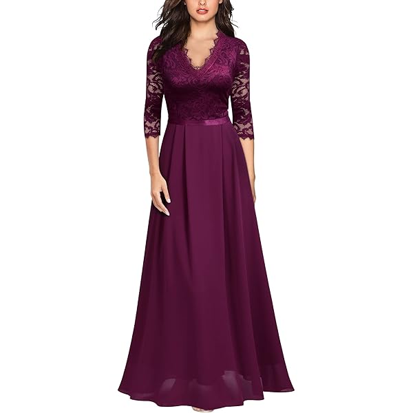 Amazon.com: MISSMAY Women's Formal Floral Lace 2/3 Sleeves Bridesmaid Party Maxi Dress (X-Large, Dark Green) : Clothing, Shoes & Jewelry Amazon.com: MISSMAY Women's Formal Floral Lace 2/3 Sleeves Bridesmaid Party Maxi Dress (X-Large, Dark Green) : Clothing, Shoes & Jewelry