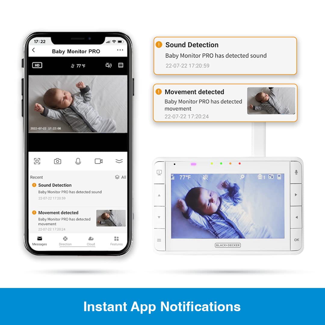 BLACK+DECKER Smart Video Baby Monitor PRO - 5