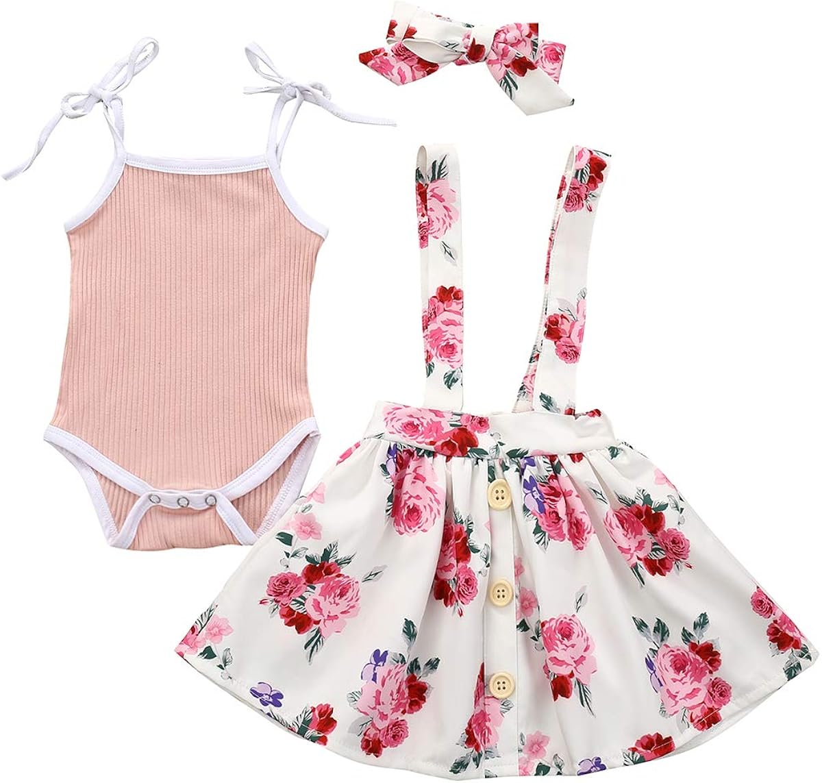 floral overall skirt