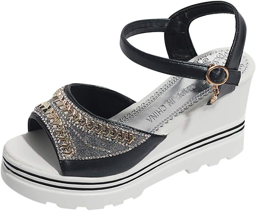 candies bling wedge flip flops