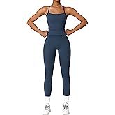 QBGJTD Womens Workout Sets Two Piece Cross Back Tank Top Matching High Waist Leggings Sets Gym Outfits Work Out Clothes