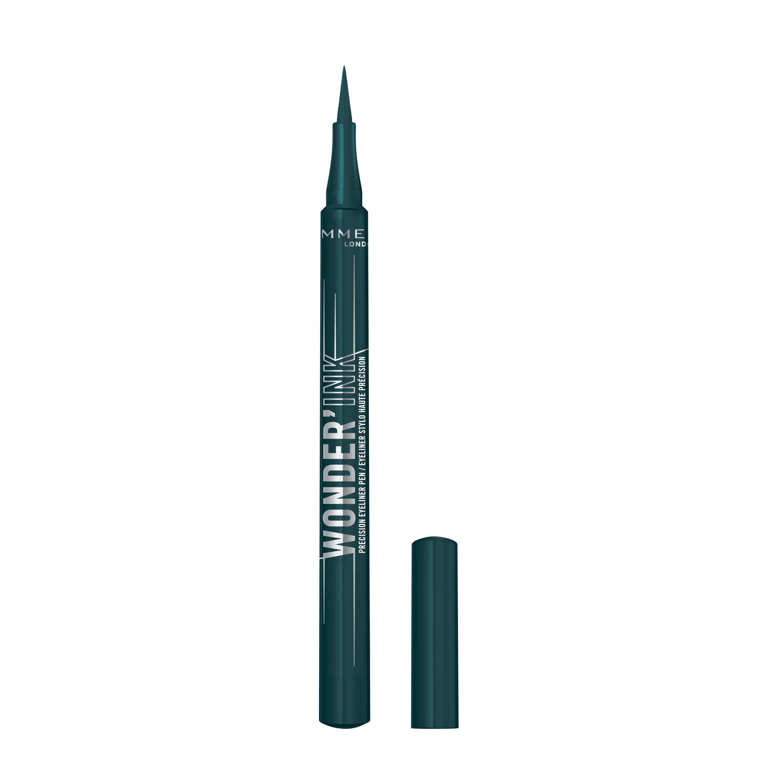 Rimmel Wonder'Ink Precision Liquid Eyeliner Pen, 004 Velvet Ivy, Waterproof, Smudge-proof, Long-Lasting, Highly Pigmented Formula, True Matte Finish, Soft Felt Tip, Cruelty Free, Vegan
