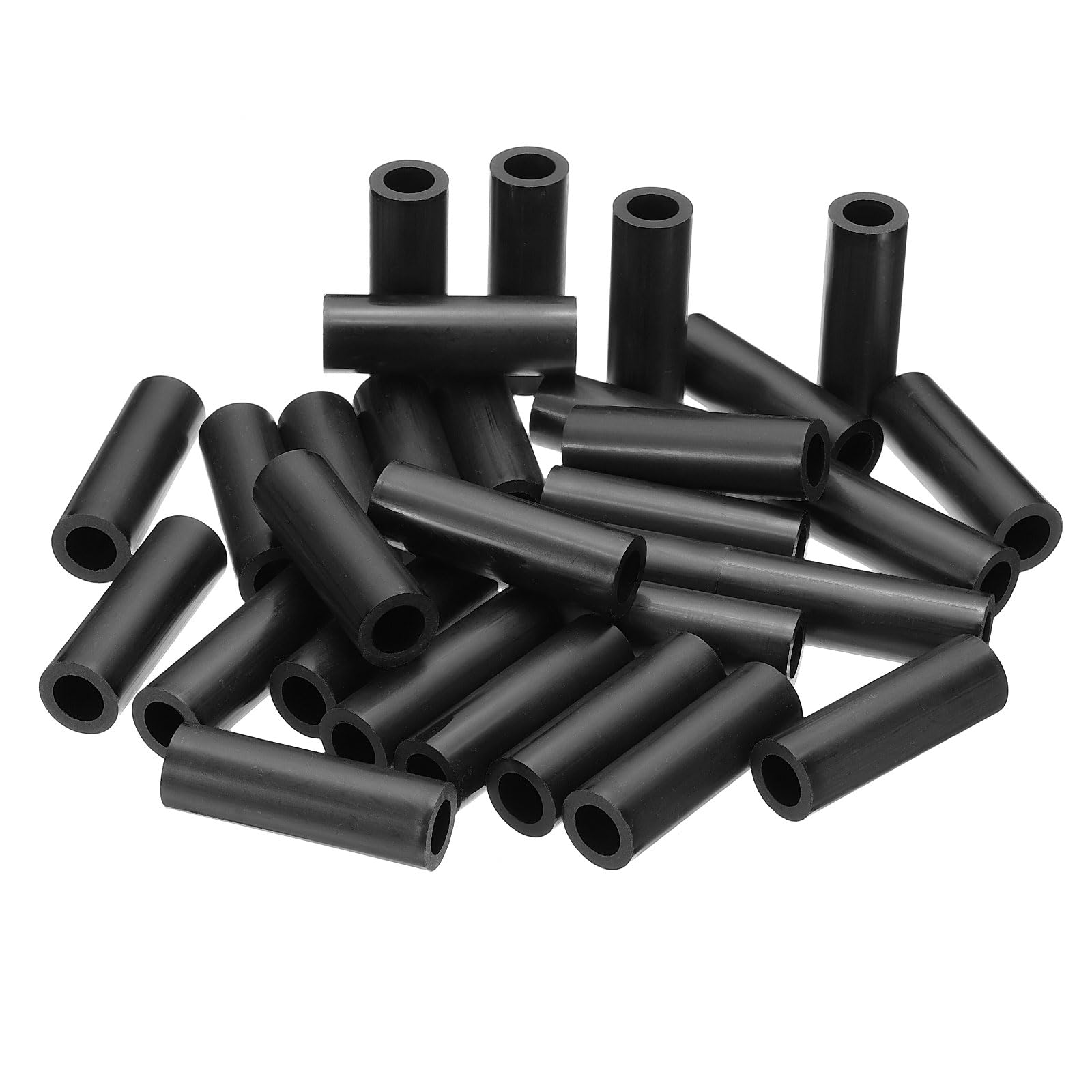 PATIKIL M10 Round Electrical Outlet ABS Spacers Washer, 30 Pcs 10.2mm ID, 16mm OD, 50mm Length Without Threaded,Switch and Receptacle Spacers Hardware for M10 Screws