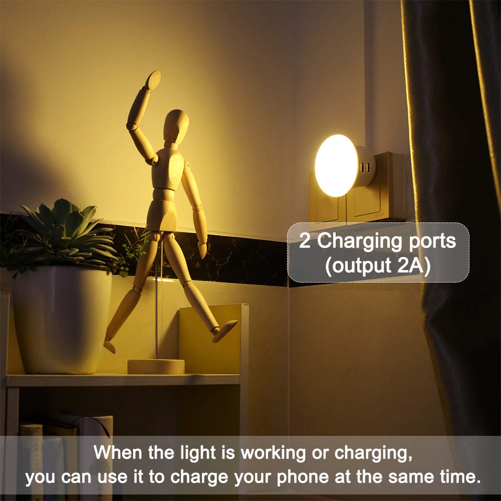 Motion Sensor Night Light with Charger,Momen LED Movement Sensor Light with Magnetic Base for Bedroom,Bathroom,Hallway,Stairs,Kitchen,Closet,Kids and More