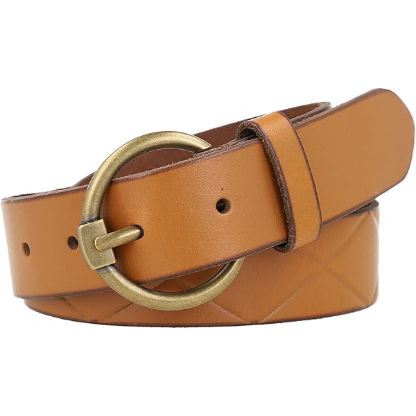 Amazon.com: Frye Covered D-Ring Twisted Stud Tan Leather  display picture 1