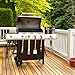 SolutioNerd American Cedar Wood Grill Scraper Limited $14.99 Sale | Real Genuine Leather Grip and Bottle Opener Handle | Bristle Free Safe BBQ Tool | All Natural Use to Clean Grates and Oil