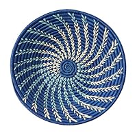 Ten Thousand Villages Woven Raffia Basket 