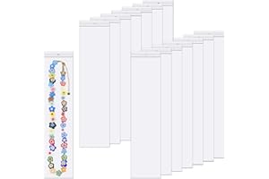 KNR HARMONY 3 x 12" Long Jewelry Plastic Bags 100pcs Clear Zipper Necklaces Bags with Hang Hole 2 Mil Zip Seal Storage Resealable Poly Bags for Packaging Shipping Incense 3 Sizes to Choose from