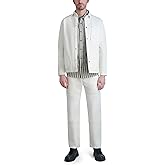 KARL LAGERFELD mens Assymetric Pockets Jacket Denim Jacket