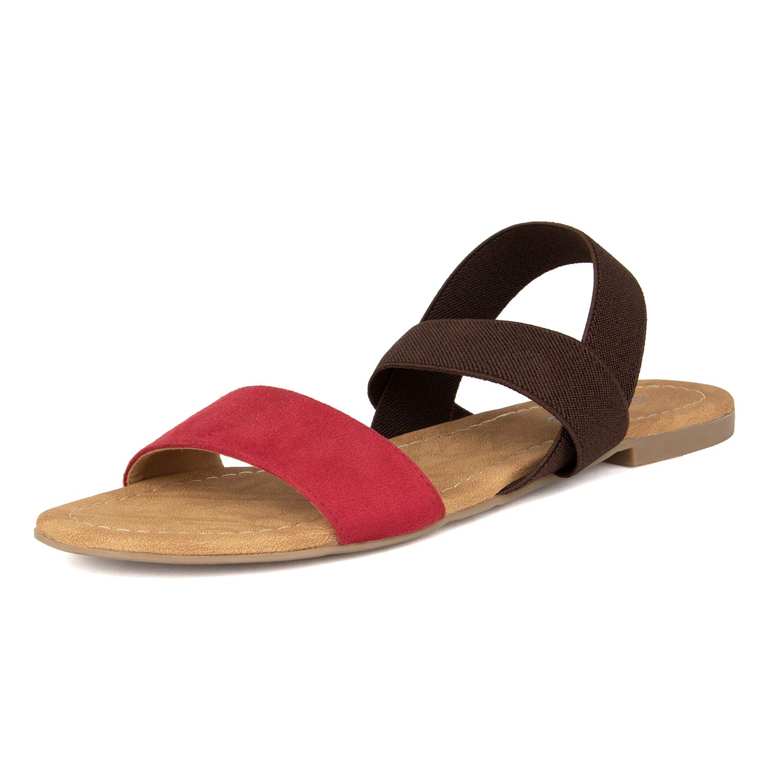 Buy SOLES Women Red Flat Sandals 7 UK/India (40 EU) at Amazon.in
