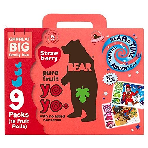 Bear Fruit Yoyos Strawberry Family Pack - 9 x 20g