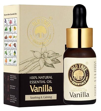 Old Tree Vanilla Essential Oil for Skin,Hair and Acne Care, 15 ml