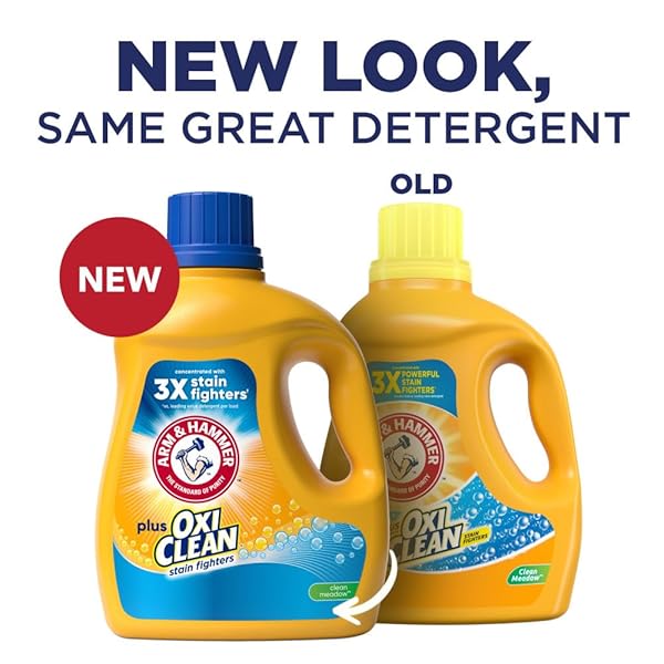 ARM & HAMMER PLUS OXICLEAN CLEAN MEADOW, 77 LOADS LIQUID LAUNDRY DETERGENT, 100.5 FL OZ