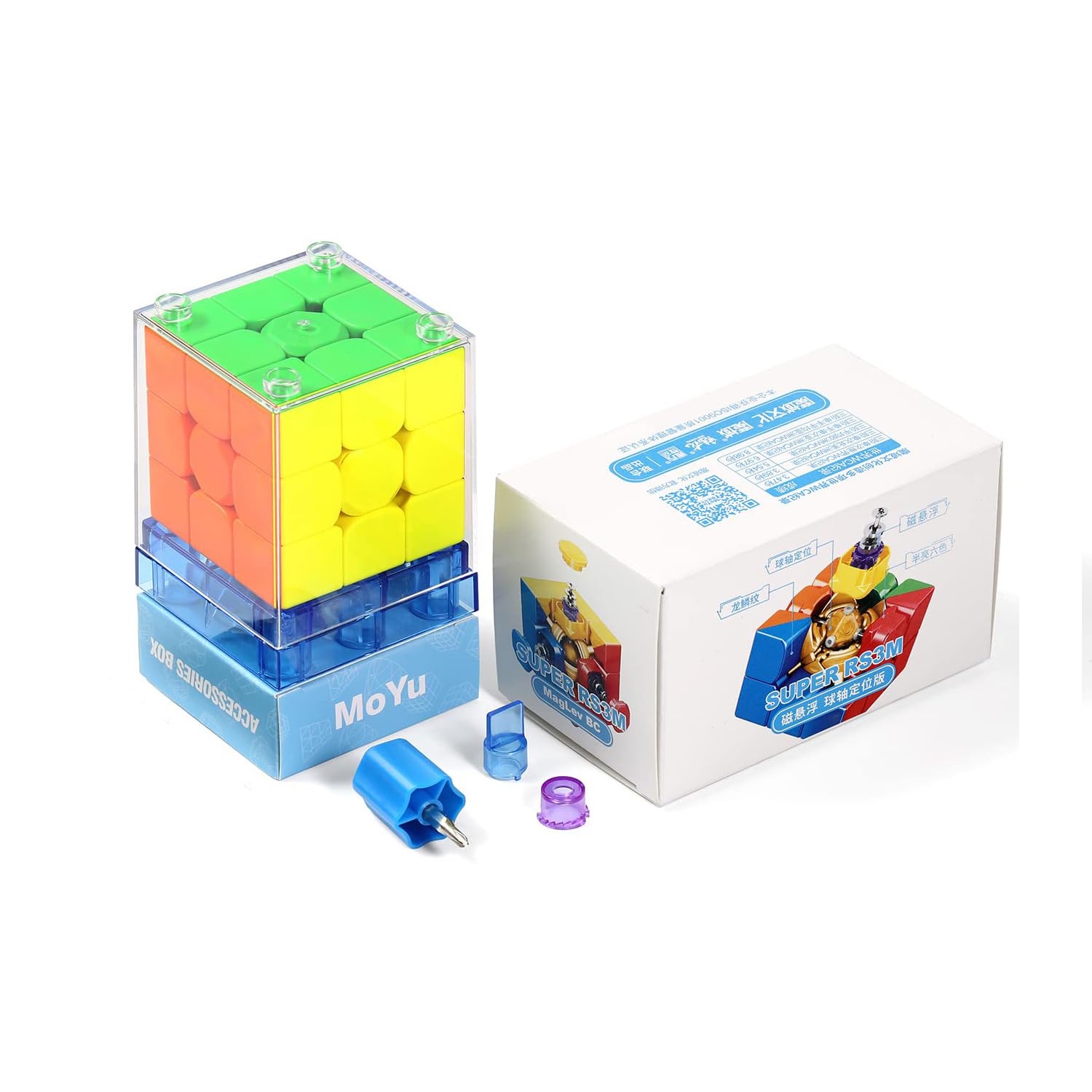 TaoLeLe 3x3 Speed Cube, Super RS3M 2022 Maglev Ball Core Version 3x3 Professional Stickerless Smooths Puzzle Cube for Magic Cube Enthusiasts