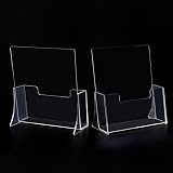 ROSSHINE A4 Leaflet Holder 2 Pack Crystal Clear Acrylic Brochure Holder view 7