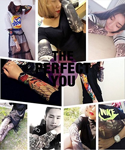 3 Pair(6pcs Tattoo Arm Sleeve Cover Cycling Sun Protective Uv Cover Arm Sleeves(34 design)