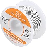 WYCTIN 60-40 Tin Lead Rosin Core Solder Wire for Electrical Solderding and DYI 0.0236 inches(0.6mm) 0.11lbs