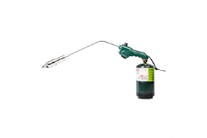 ROCKETFIRE Fire Starter Torch | Perfect Propane Torch Head, Grill Gun, Charcoal Torch | Compatible with Bernzomatic Propane & MAP/PRO Fuels | Stainless Steel Tri-Flame Tip | Fuel NOT Included | Green