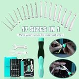 Knitiss 17 Sizes Lighted Crochet Hooks Set 2.5mm-14.0mm Rechargeable view 2