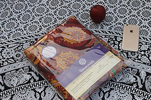 Maroon Yellow Queen Celestial Circles Indian Mandala Bedspread Tapestry Wall Hanging Marun Hippie Bohemian Ethnic Beach Throw Wall Art