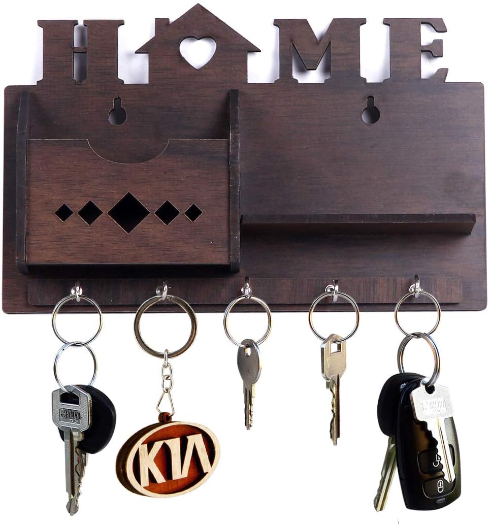 FRICOSTA Wood Wall Mounted Key Holders Mobile Stand for Wall Decor