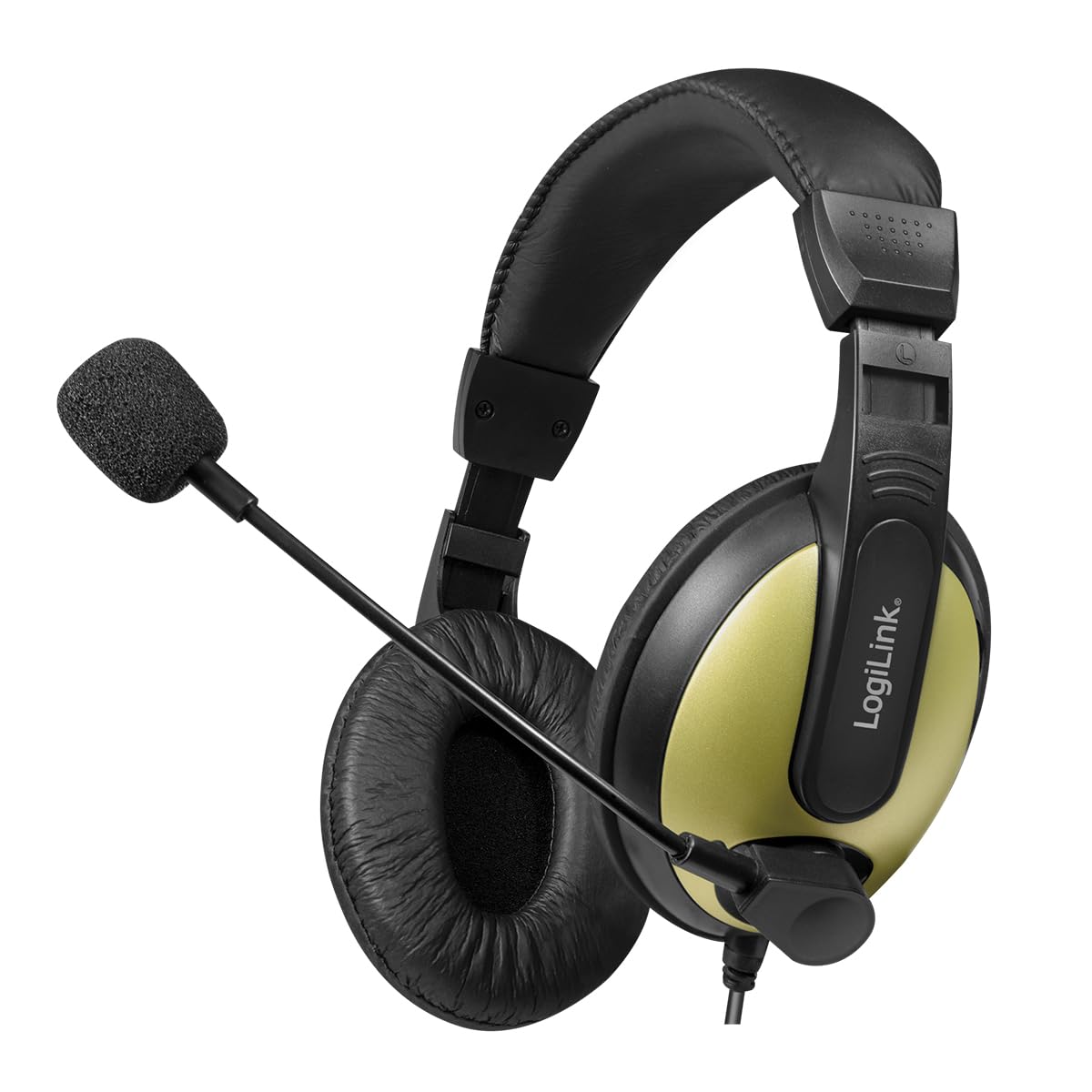 LogiLink HS0011 A Stereo Headset with Microphone Black