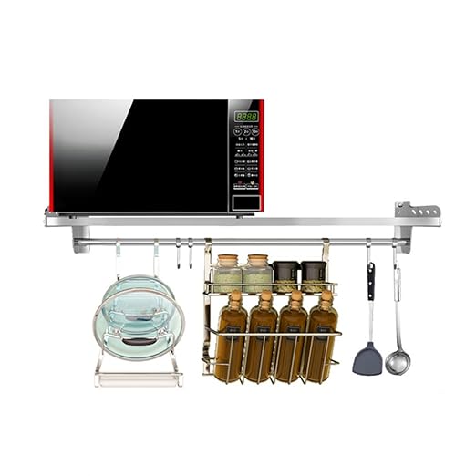 LXF soporte microondas Estante de cocina de acero inoxidable ...