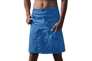 BRENINEY Timber Creek by Men's Pants Mens Fashion Casual Scottish Style Retro Solid Pocket Pleated Skirt