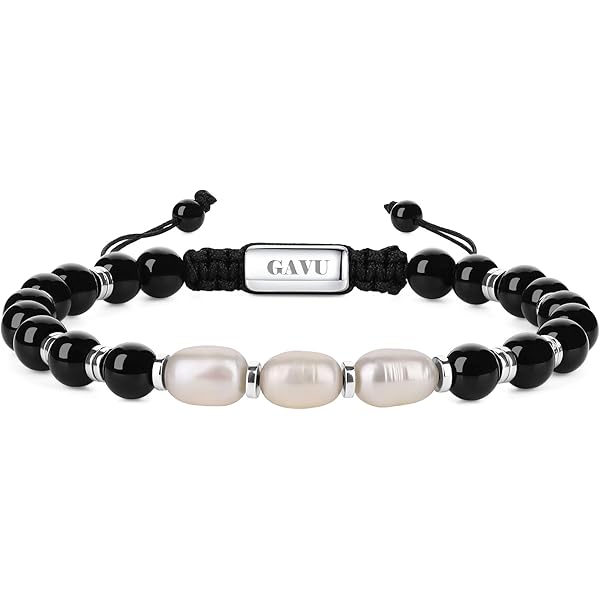 Cadena Hombre Collar Perlas Hombre GAVU Collar De Piedras Naturales Y Cristales Para Hombres Con Pulseras Hombre Collar Conchas Hombre