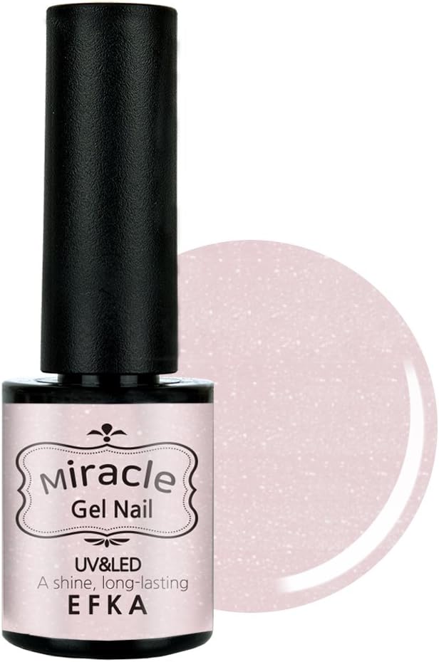 EFKA Miracle Color Gel | Professional UV/LED Soak off Gel Nail Polish 0.35 oz/10g (095 Soft Pink Pearl)