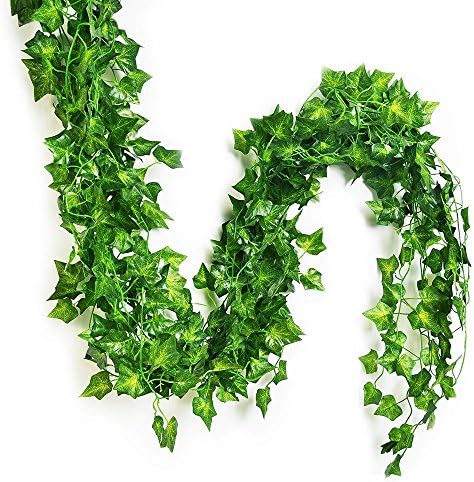 Eastern Fashional Life Splendid English Ivy Silk Greenery Wedding Party Garlands (150 feet-24 PCS)