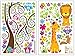 LiveGallery Removable DIY Colorful Tree & Jungle Animals Theme Owls, Lion, Giraffe Wall Decals Kids Babys Room Decorations Wall Sticker Decor Nursery Room Bedroom Art Decal Murals